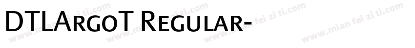 DTLArgoT Regular字体转换